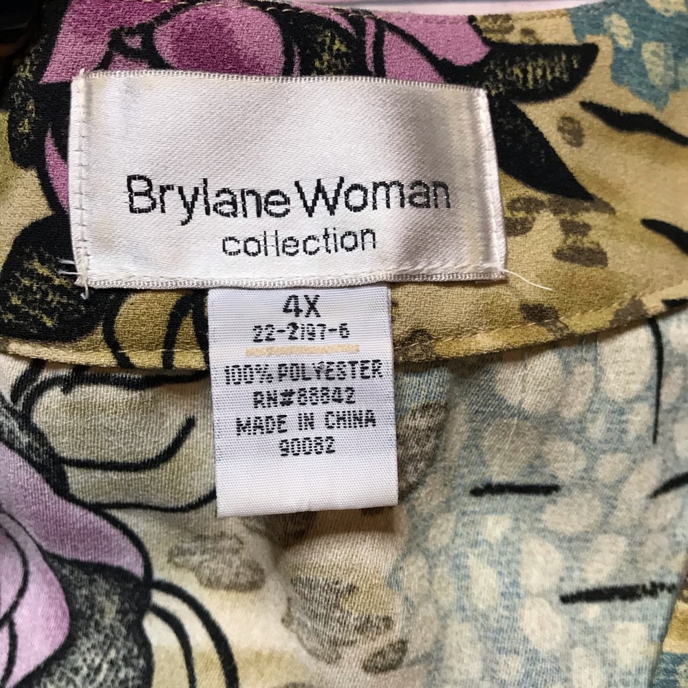 Floral Kimono Top 4X Plus Size - Picture 5 of 6